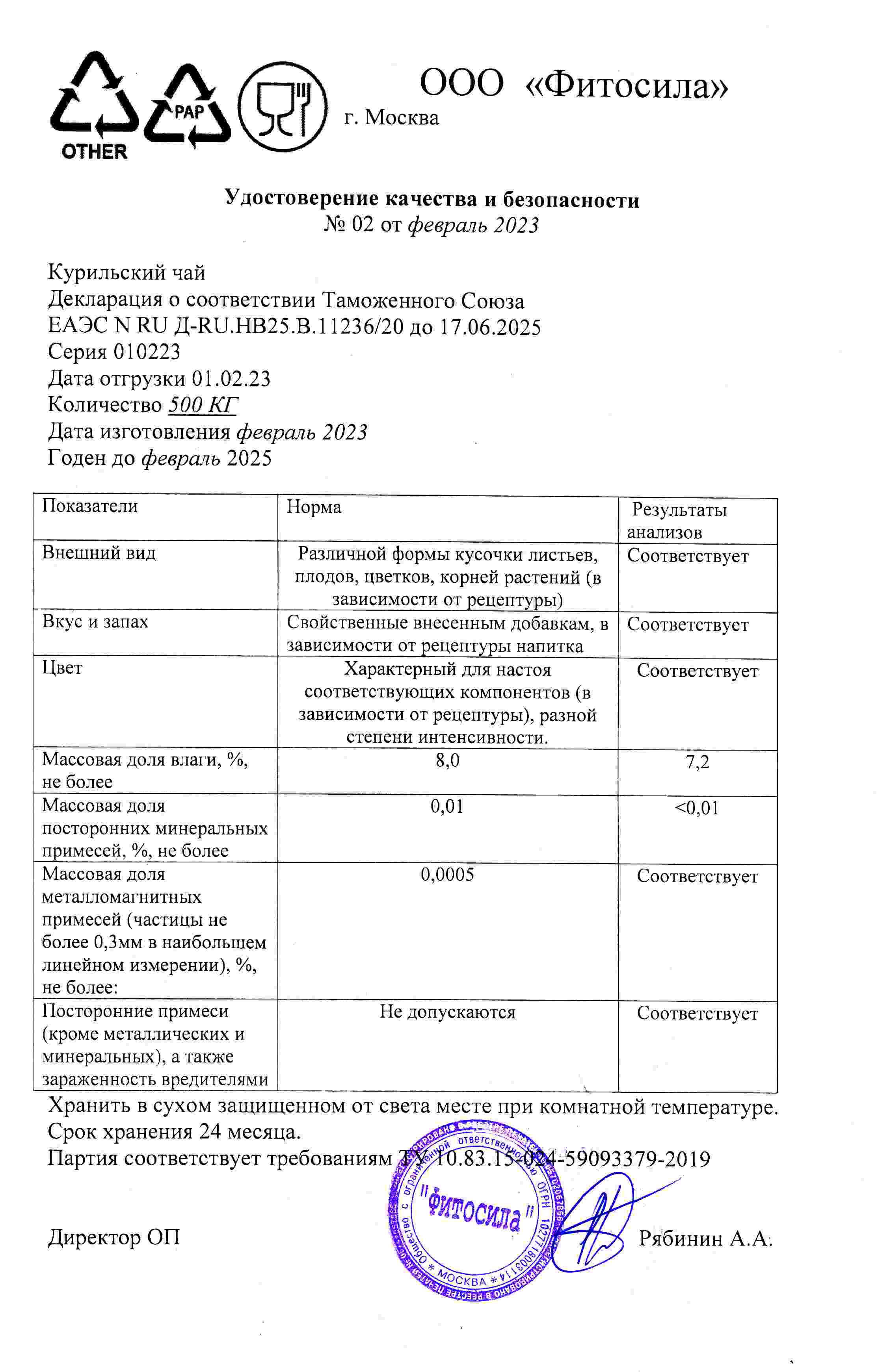 Паспорт №010223